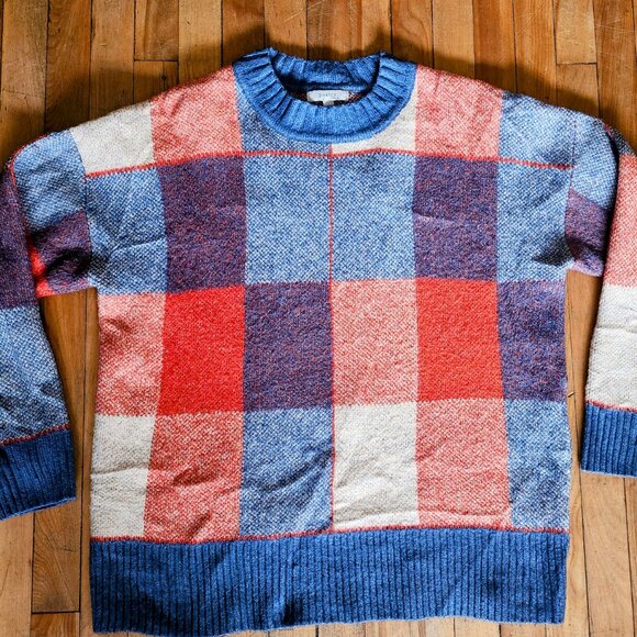 Poetry Plaid Patterned Sweater - Picture 2 of 4